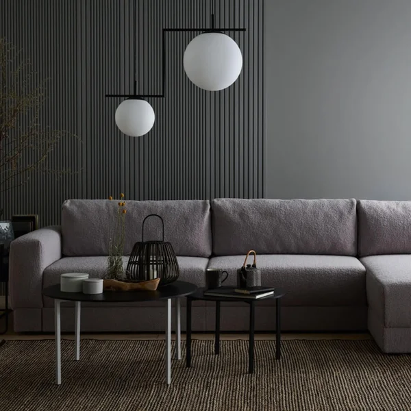 ciemnoszara sofa w tkaninie agnello